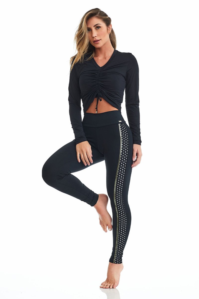   - Cropped Top Mind Long Sleeve - Cajubrasil & Nova Cabana Activewear 