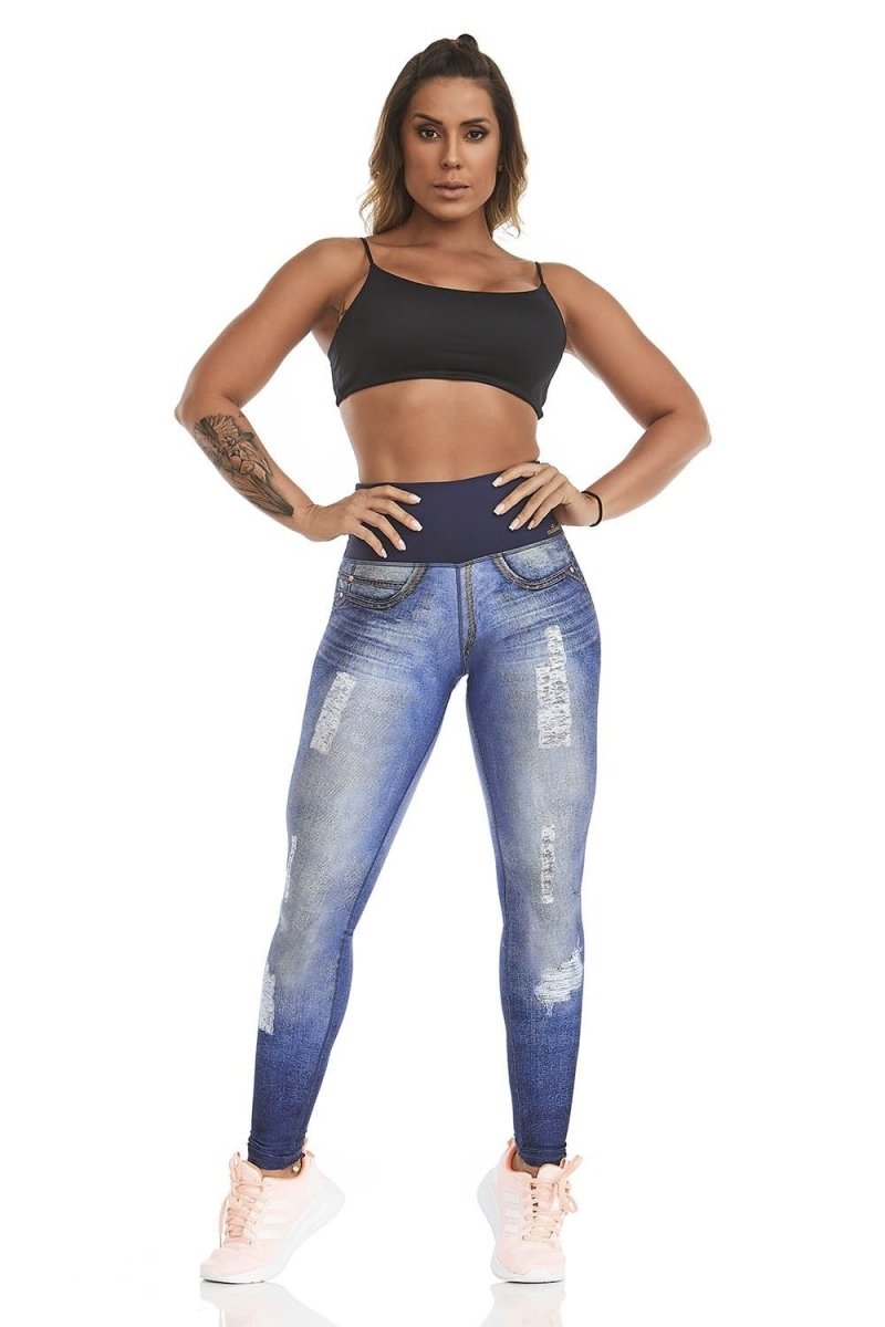  Leggings - Leggings Double Face Destroyed - Cajubrasil & Nova Cabana Activewear 