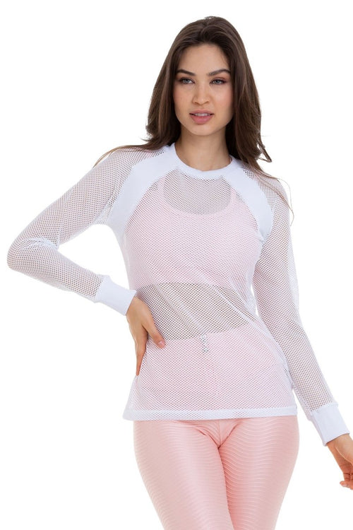  Bluse - Long Sleeve Blouse Shape - Cajubrasil & Nova Cabana Activewear 